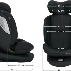 Kinderkraft I-Grow 2 PLUS autokrēsliņš bērniem 40-150cm krāsa Black