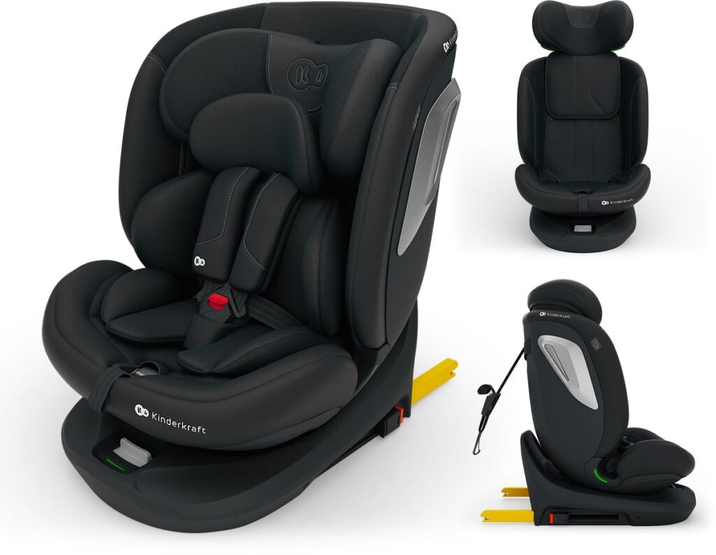 Kinderkraft I-Grow 2 PLUS autokrēsliņš bērniem 40-150cm krāsa Black