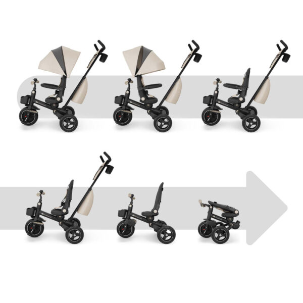 Autokreslini.lv | SPINSTEP 2 Plus stumjamais trīsritenis bērniem 6in1 krāsa Beige bilde #13