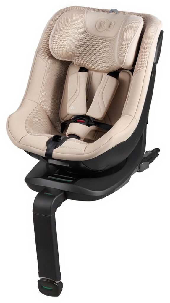 Kinderkraft I-Guard I-Size autokrēsliņš bērniem 40-105cm ar mazuļu ieliktni krāsa Beige