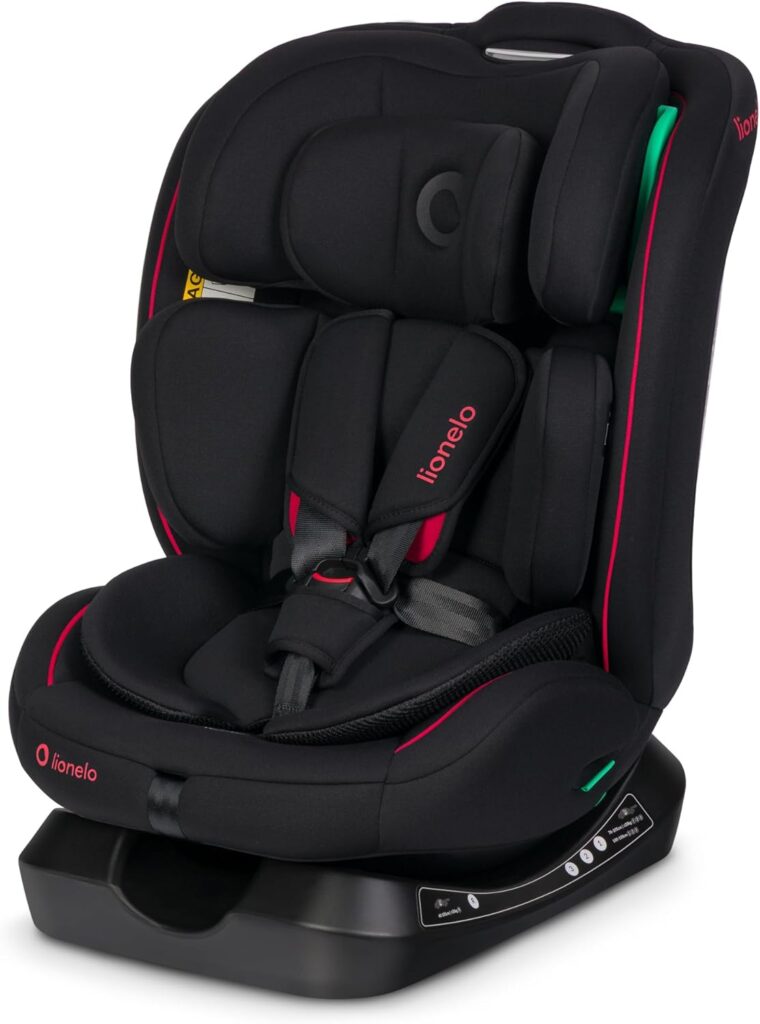 Lionelo Aart I-Size autokrēsliņš bērniem 40-150cm krāsa Black Red