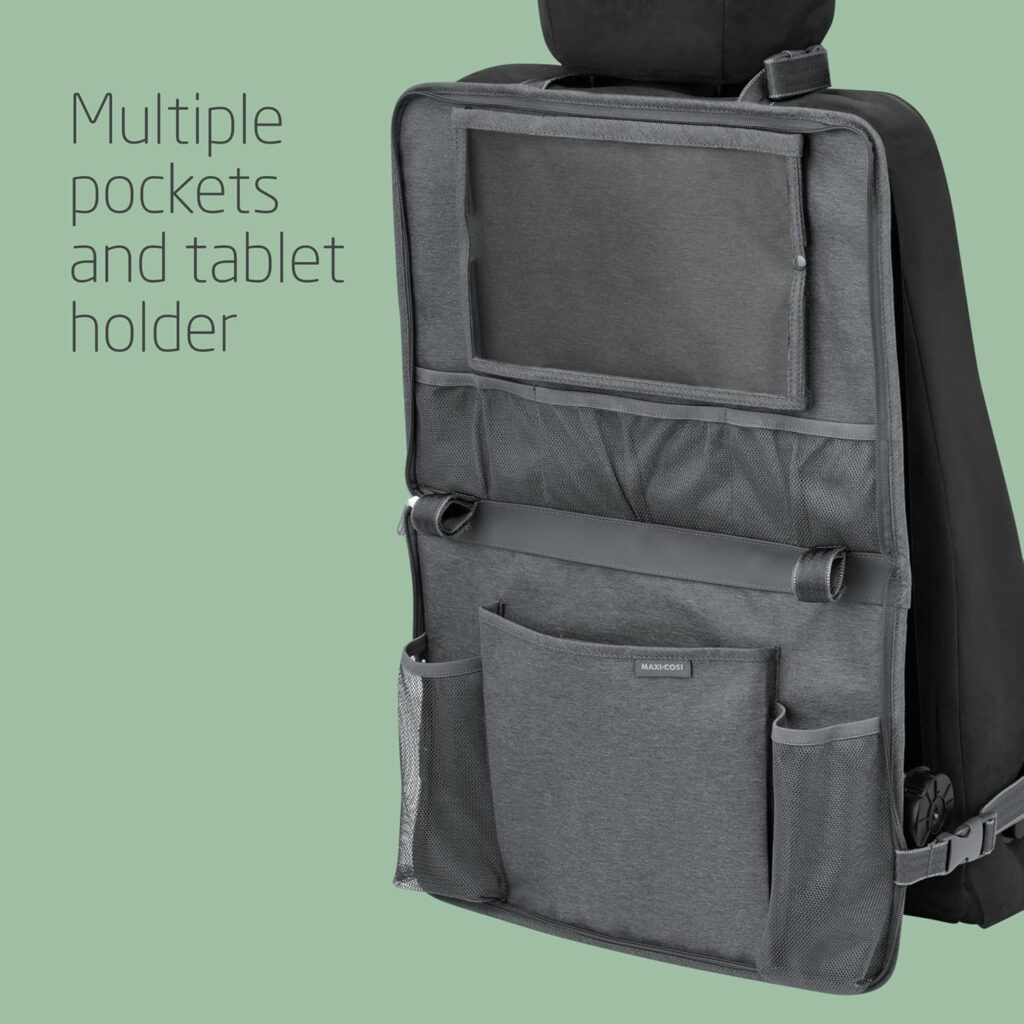 Maxi Cosi Back Seat Organiser automašīnas krēslu aizsargs ar mantu kabatām un kabatu planšetei