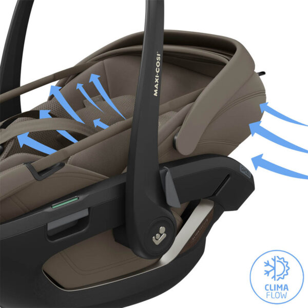 Autokreslini.lv | Coral Slide Pro autokrēsliņš mazuļiem 45-87cm krāsa Oak Truffle +FamilyFix Slide Pro Isofix bāze bilde #17