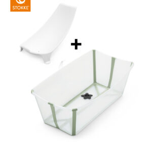 Stokke FLEXIBATH + bērnu vannas komplekts krāsa TRANSPARENT GREEN