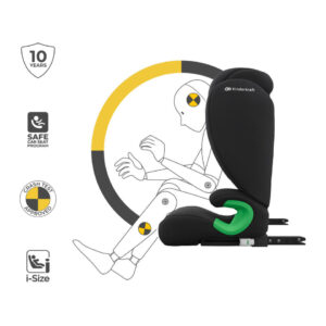 Kinderkraft Junior Fix 2 PLUS autokrēsliņš bērniem 100-150cm krāsa Black