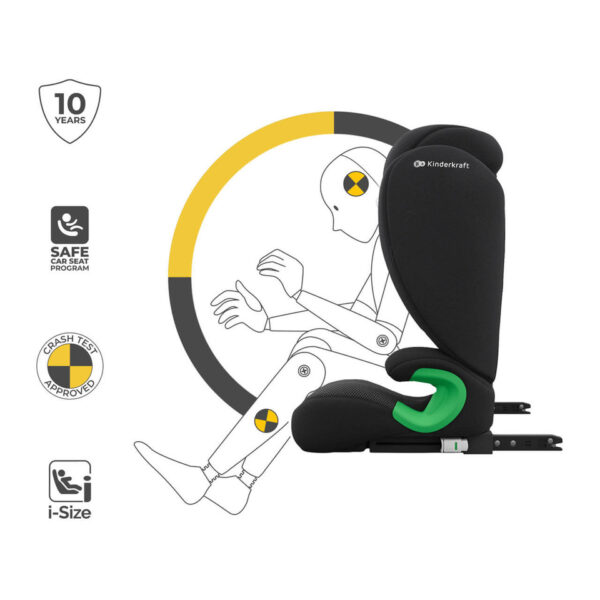 Autokreslini.lv | Junior Fix 2 PLUS autokrēsliņš bērniem 100-150cm krāsa Black bilde #29