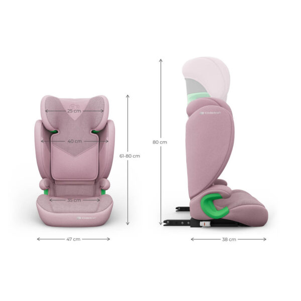 Autokreslini.lv | Junior Fix 2 PLUS autokrēsliņš bērniem 100-150cm krāsa Pink bilde #31