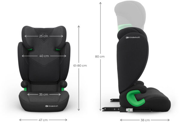 Autokreslini.lv | Junior Fix 2 PLUS autokrēsliņš bērniem 100-150cm krāsa Black bilde #25