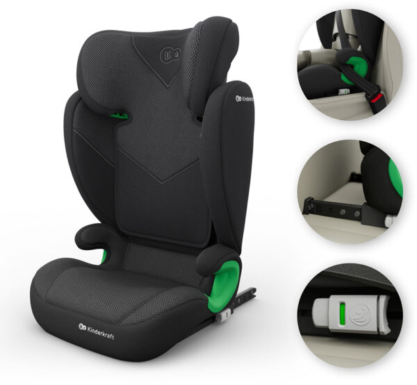 Autokreslini.lv | Junior Fix 2 PLUS autokrēsliņš bērniem 100-150cm krāsa Black bilde #19