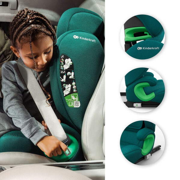 Autokreslini.lv | Junior Fix 2 PLUS autokrēsliņš bērniem 100-150cm krāsa Green bilde #31