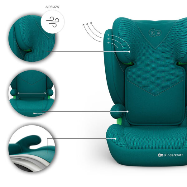 Autokreslini.lv | Junior Fix 2 PLUS autokrēsliņš bērniem 100-150cm krāsa Green bilde #21
