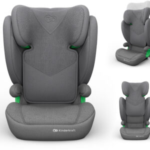 Kinderkraft Junior Fix 2 PLUS autokrēsliņš bērniem 100-150cm krāsa Grey