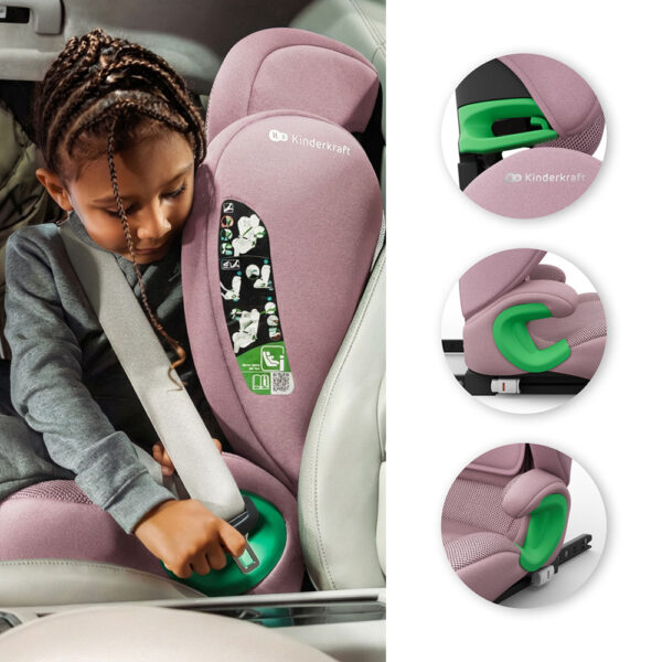 Autokreslini.lv | Junior Fix 2 PLUS autokrēsliņš bērniem 100-150cm krāsa Pink bilde #33
