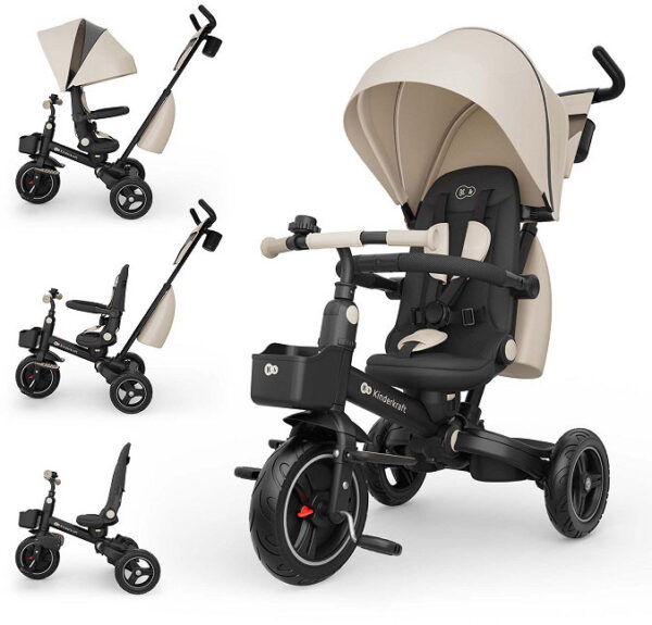 Autokreslini.lv | SPINSTEP 2 Plus stumjamais trīsritenis bērniem 6in1 krāsa Beige bilde #1