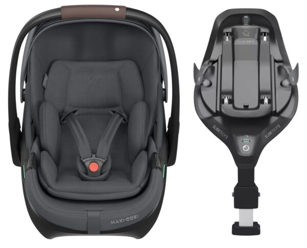 Autokreslini.lv | Coral Slide Pro autokrēsliņš mazuļiem 45-87cm krāsa Moon Graphite +FamilyFix Slide Pro Isofix bāze bilde #1