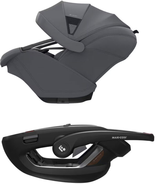 Autokreslini.lv | Coral Slide Pro autokrēsliņš mazuļiem 45-87cm krāsa Moon Graphite +FamilyFix Slide Pro Isofix bāze bilde #7
