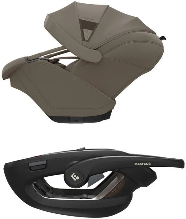 Autokreslini.lv | Coral Slide Pro autokrēsliņš mazuļiem 45-87cm krāsa Oak Truffle +FamilyFix Slide Pro Isofix bāze bilde #7