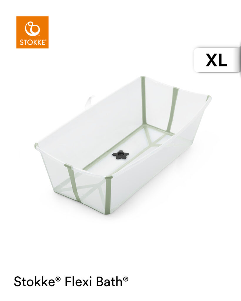 Stokke FLEXIBATH XL bērnu vanna krāsa TRANSPARENT GREEN