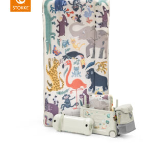 Stokke Jetkid Cloudsleeper ceļojumu matracis krāsa Animal Family