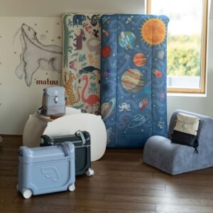 Stokke Jetkid Cloudsleeper ceļojumu matracis krāsa Space Maze