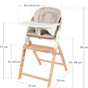 Lionelo Megan 3in1 barošanas krēsls krāsa WHITE WOOD