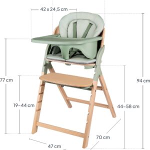 Lionelo Megan 3in1 barošanas krēsls krāsa GREEN WOOD