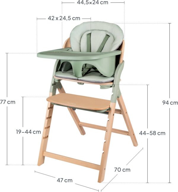 Autokreslini.lv | Megan 3in1 barošanas krēsls krāsa GREEN WOOD bilde #27