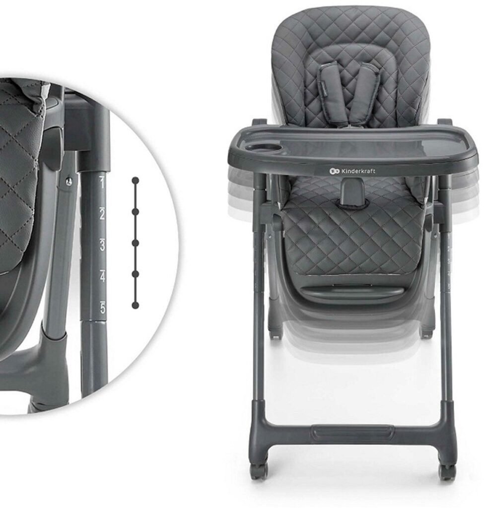 Kinderkraft TULO 3in1 barošanas krēsliņš bērniem krāsa Grey