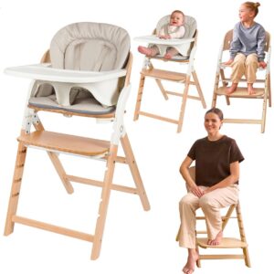 Lionelo Megan 3in1 barošanas krēsls krāsa WHITE WOOD