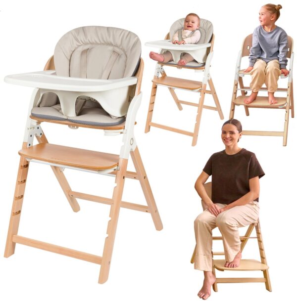 Autokreslini.lv | Megan 3in1 barošanas krēsls krāsa WHITE WOOD bilde #3