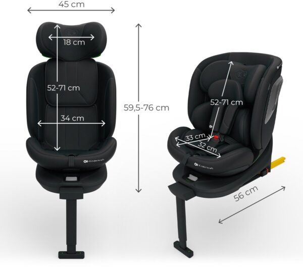 Autokreslini.lv | I-360 2 PLUS autokrēsliņš bērniem 40-150cm krāsa Black bilde #17