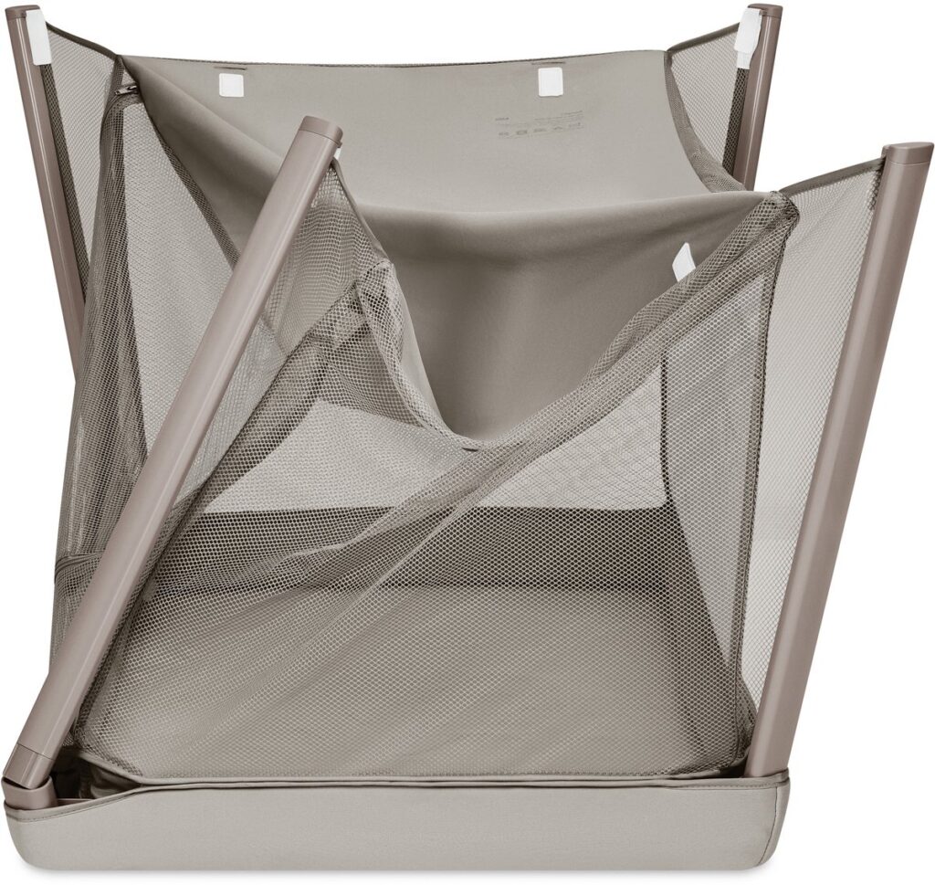 Lionelo MILA bērnu ceļojuma gultiņa krāsa BEIGE TAUPE