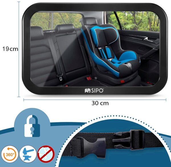 Autokreslini.lv | Car Seat Mirror mazuļu atpakaļskata spogulis bilde #19