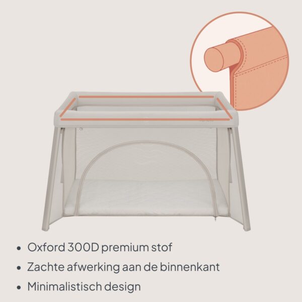 Autokreslini.lv | Mila ceļojuma gultiņa krāsa BEIGE CREAM bilde #11