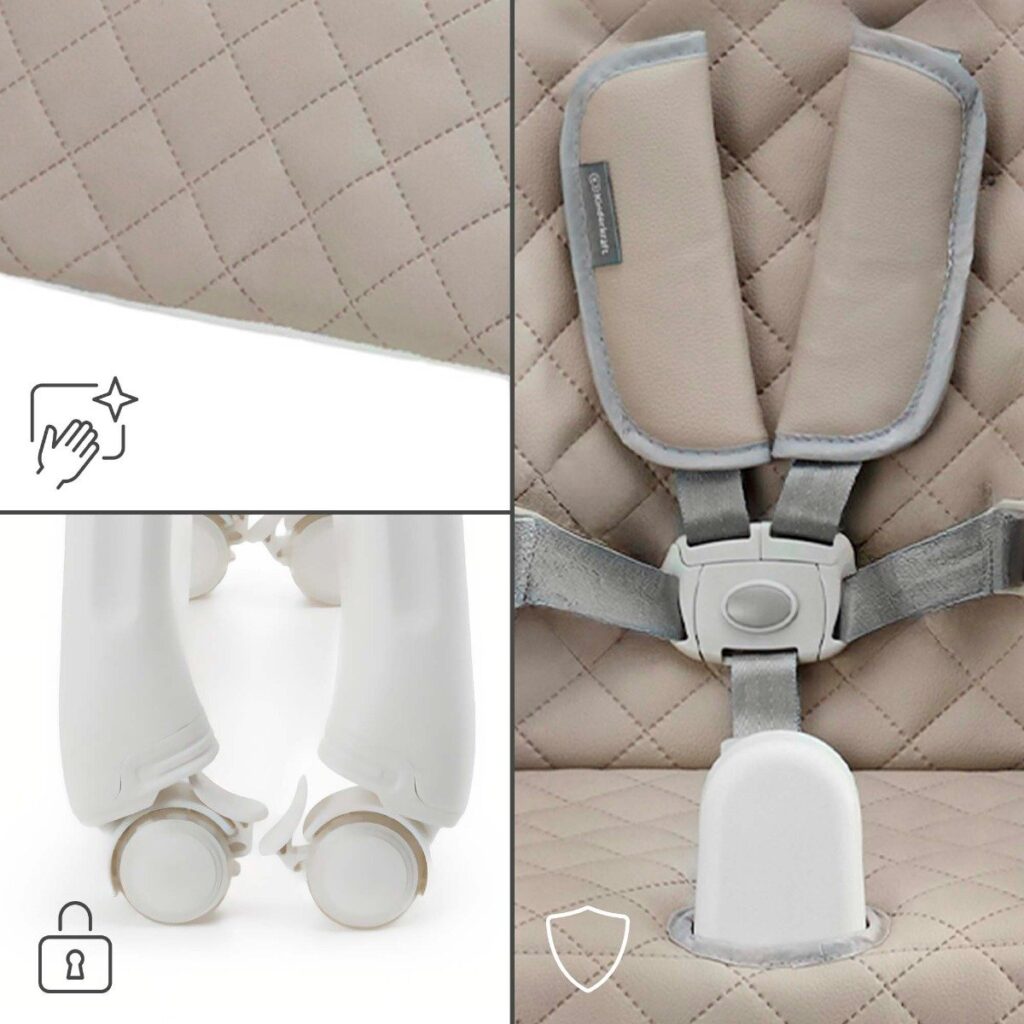 Kinderkraft TULO 3in1 barošanas krēsliņš bērniem krāsa Beige