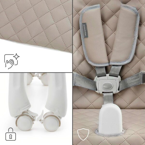 Autokreslini.lv | TULO 3in1 barošanas krēsliņš bērniem krāsa Beige bilde #27