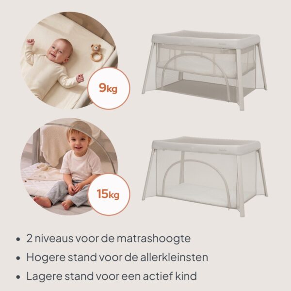 Autokreslini.lv | Mila ceļojuma gultiņa krāsa BEIGE CREAM bilde #33