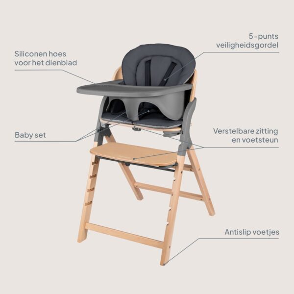 Autokreslini.lv | Megan 3in1 barošanas krēsls krāsa GREY WOOD bilde #27