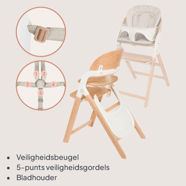Autokreslini.lv | Megan 3in1 barošanas krēsls krāsa WHITE WOOD bilde #15