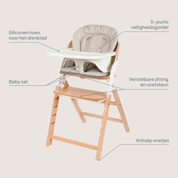 Autokreslini.lv | Megan 3in1 barošanas krēsls krāsa WHITE WOOD bilde #25