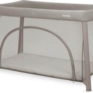 Lionelo MILA bērnu ceļojuma gultiņa krāsa BEIGE TAUPE