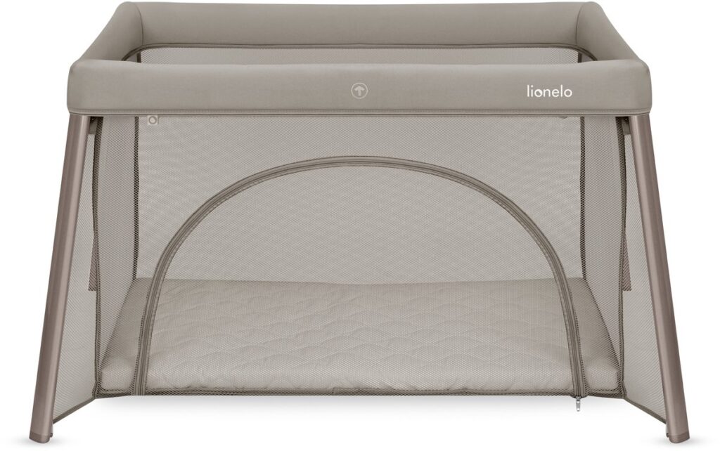 Lionelo MILA bērnu ceļojuma gultiņa krāsa BEIGE TAUPE