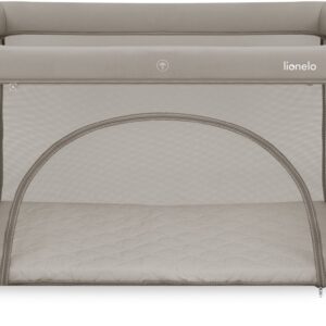 Lionelo MILA bērnu ceļojuma gultiņa krāsa BEIGE TAUPE
