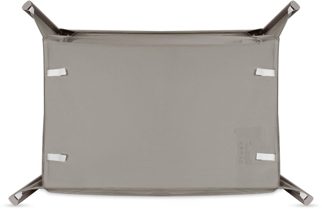 Lionelo MILA bērnu ceļojuma gultiņa krāsa BEIGE TAUPE