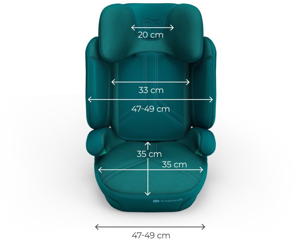 Kinderkraft Xpand 2 PRO autokrēsliņš bērniem 100-150cm krāsa Green