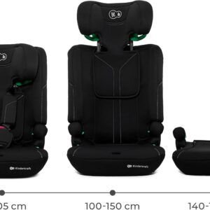 Kinderkraft i-Comfy I-Size autokrēsliņš bērniem 76-150cm krāsa Black