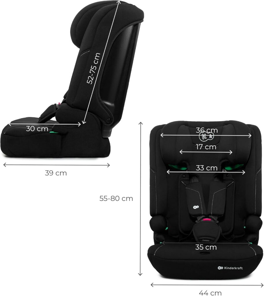 Kinderkraft i-Comfy I-Size autokrēsliņš bērniem 76-150cm krāsa Black