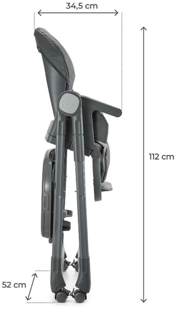 Kinderkraft TULO 3in1 barošanas krēsliņš bērniem krāsa Grey