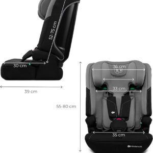 Kinderkraft i-Comfy I-Size autokrēsliņš bērniem 76-150cm krāsa Grey