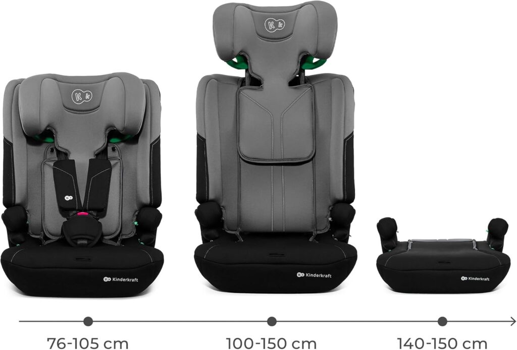 Kinderkraft i-Comfy I-Size autokrēsliņš bērniem 76-150cm krāsa Grey